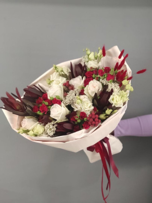 Букет "Влюблённость" с розами