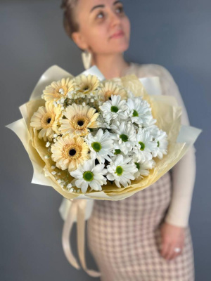 Букет "Подарок" с гермини
