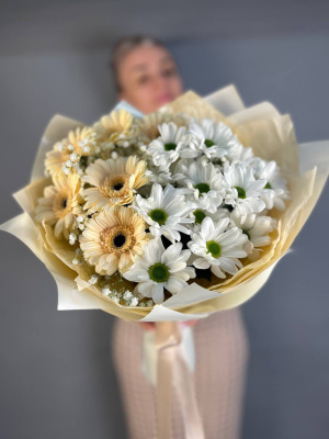 Букет "Подарок" с гермини