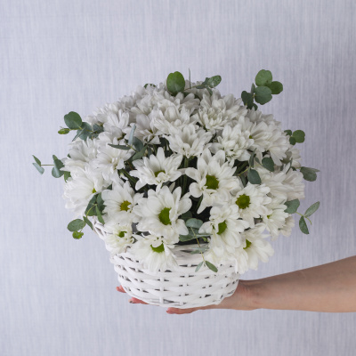 Композиция "Летнее настроение" №36148 с хризантемой