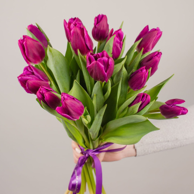 Моно букет с тюльпанами