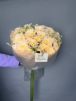 Букет хризантемой" Нежность"