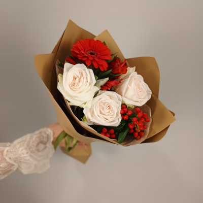 Букет "Love" с герберами