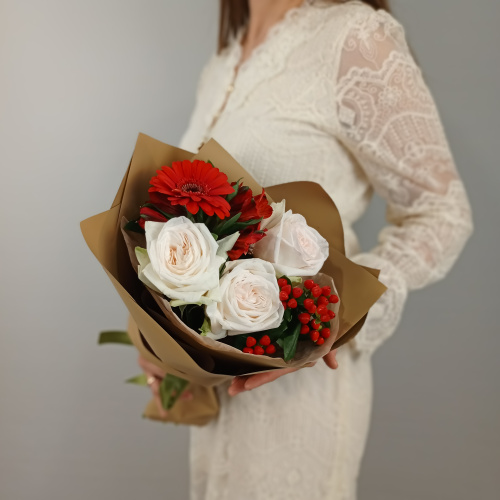 Букет "Love" с герберами